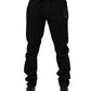 Black Sacred Heart Skinny Men Denim Jeans
