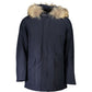 Blue Cotton Men's Parka
