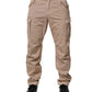 Beige Straight Cargo Chino Men Trouser Pants