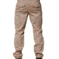 Beige Straight Cargo Chino Men Trouser Pants