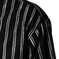Black Stripes Cotton Men Formal Dress Shirt
