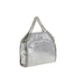 Silver Polyester Shoulder Bag