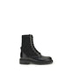 Black Calf Leather Bos Taurus Lace-Up Boots