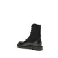 Black Calf Leather Bos Taurus Lace-Up Boots
