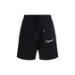 Black Cotton Bermuda Shorts