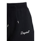 Black Cotton Bermuda Shorts