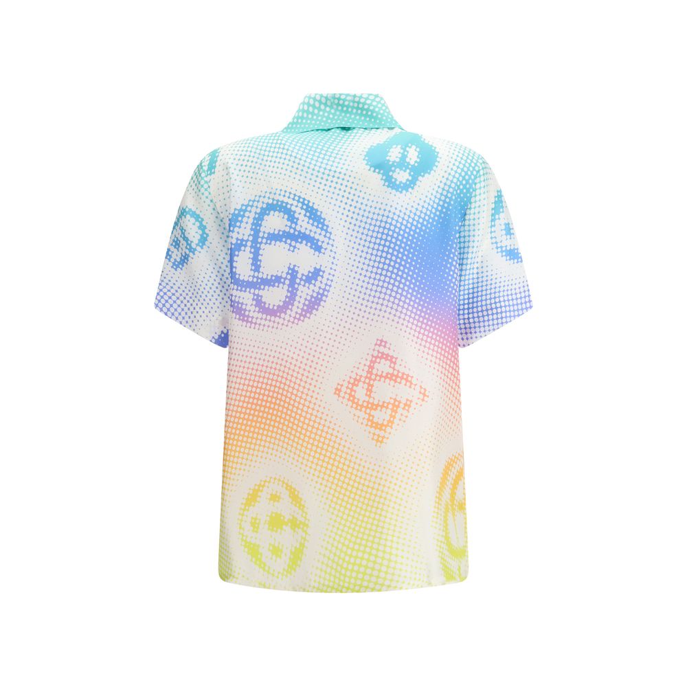 Multicolor Silk Shortsleeve Shirt