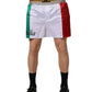 Multicolor Italia Polyester Bermuda Shorts