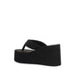 Black Polyamide Platform Sandals