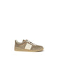 Beige Calf Leather Bos Taurus Low Top Sneakers