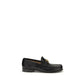 Black Calf Leather Bos Taurus Slip-On Loafers