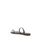 Brown Calf Leather Bos Taurus Flat Sandals