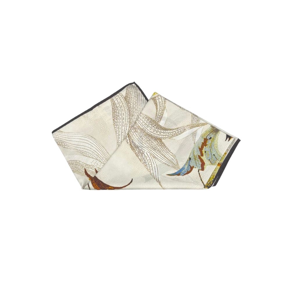 White Silk Women Scarf