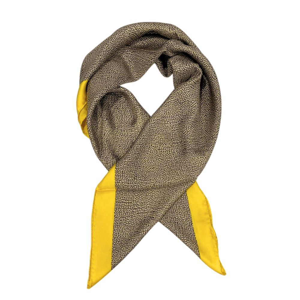 Yellow Silk Women Scarf