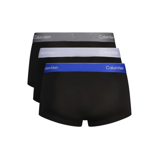 Black Cotton Men's Boxer Short