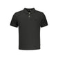 Black Cotton Men's Polo Shirt