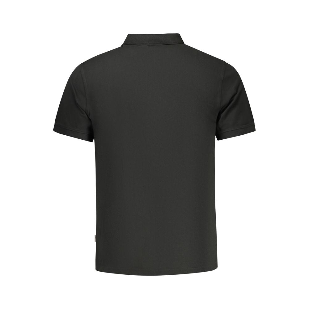 Black Cotton Men's Polo Shirt