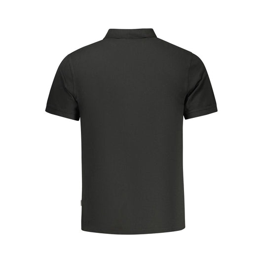 Black Cotton Men's Polo Shirt