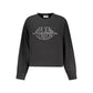 Black Cotton Women Sweatshirt