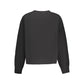 Black Cotton Women Sweatshirt