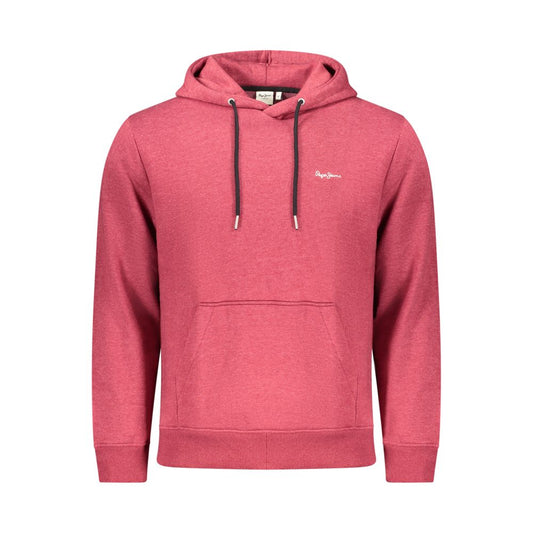 Red Polyester Men's Sweatshirt