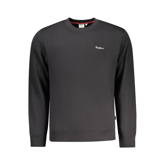 Black Polyester Men's Sweatshirt