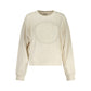 White Cotton Women Sweatshirt