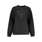 Black Cotton Women Sweatshirt