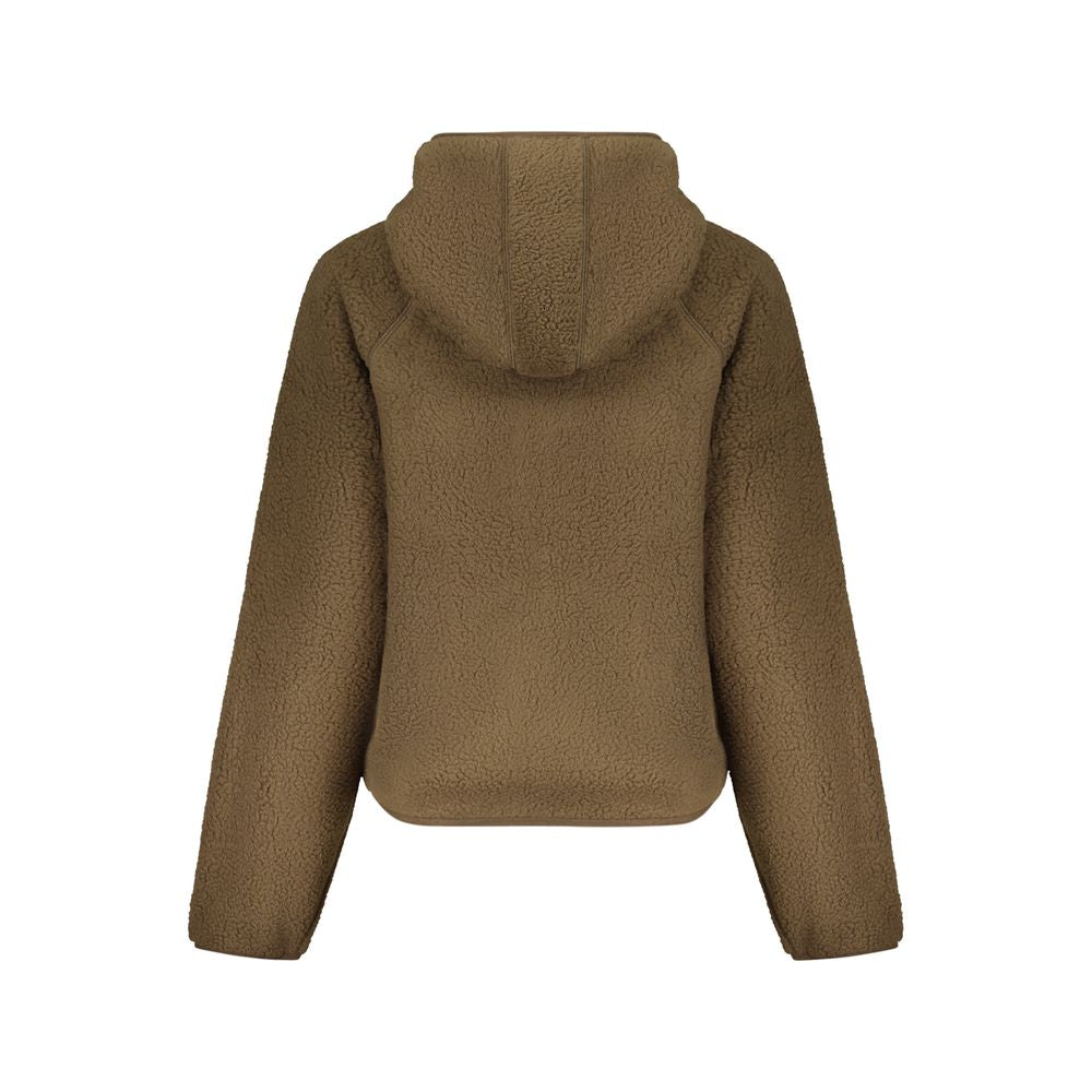 Marrone Polyester Women Sweatshirt