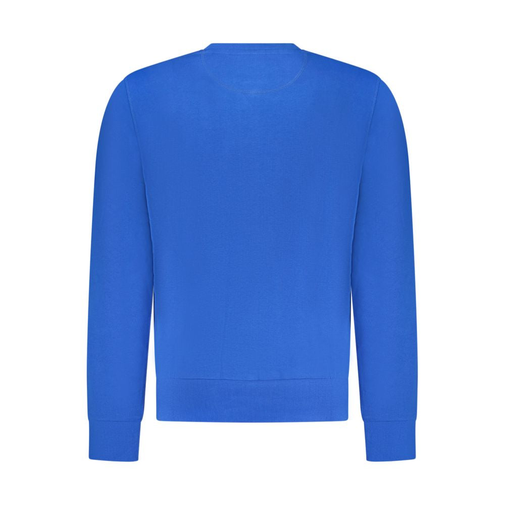 Blue Cotton Men Sweatshirt