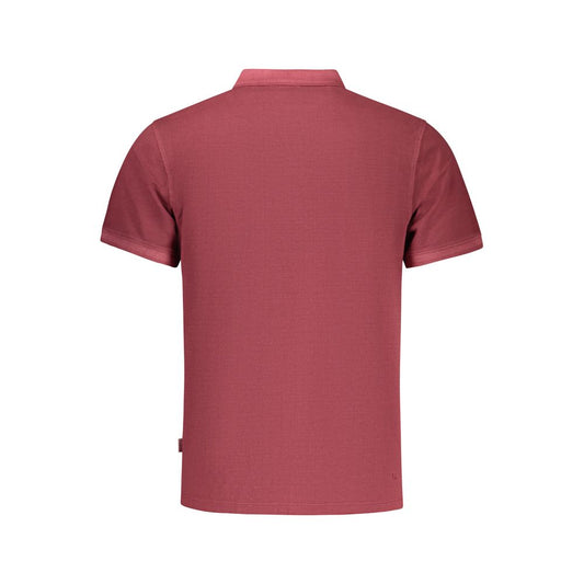 Red Cotton Polo Shirt