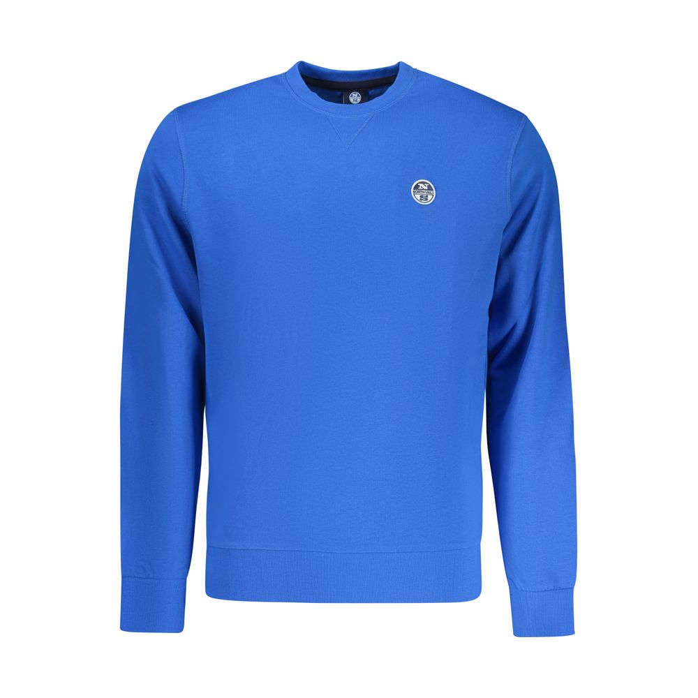 Blue Cotton Mens Sweatshirt