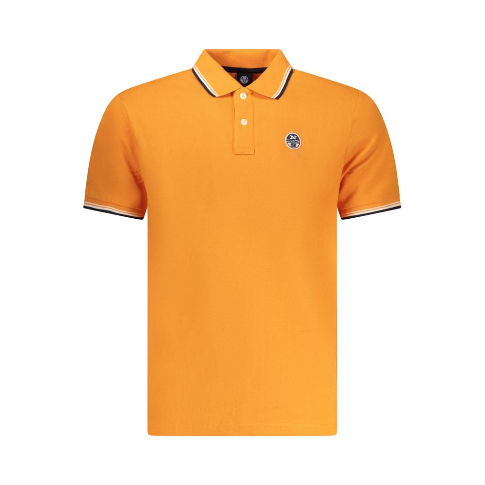 Arancione Cotton Men Polo