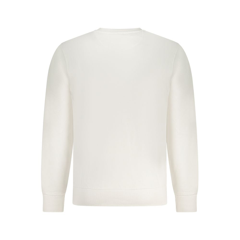 White Cotton Mens Sweatshirt