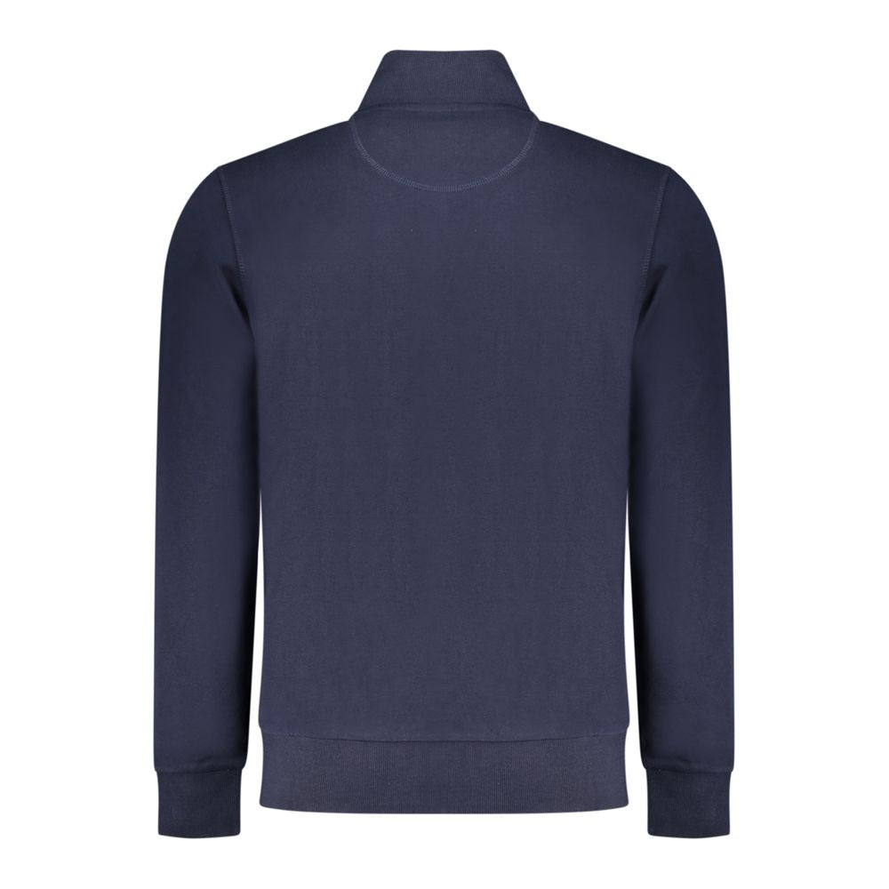 Blue Cotton Men Sweatshirt