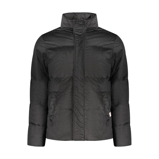 Black Polyester Men's Jacket