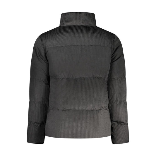 Black Polyester Men's Jacket