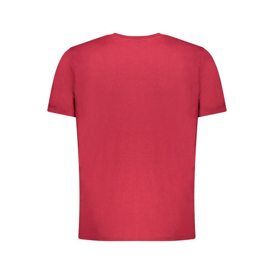 Red Cotton Men T-Shirt