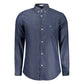 Blu Cotton Men Shirt