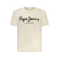 Beige Cotton Men's T-Shirt