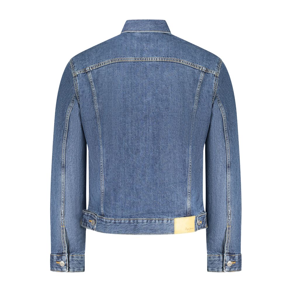 Blu Cotton Men Jacket