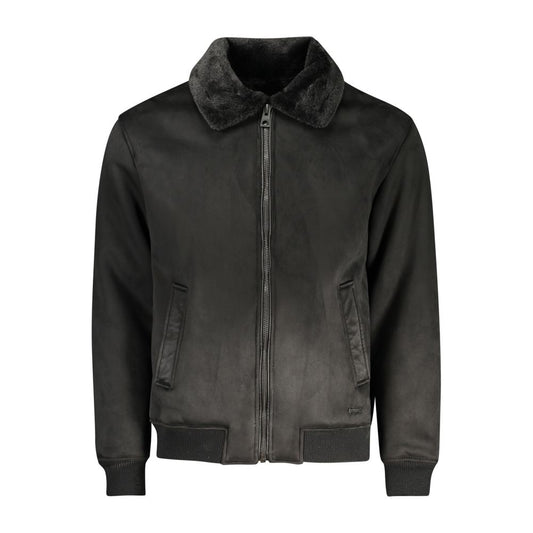 Nero Poliuretano Men Jacket