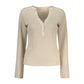 Beige Polyester Women Sweater