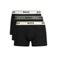 Black Cotton Men's Boxer Short