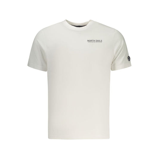 White Cotton Men T-Shirt