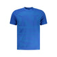 Blue Cotton Men T-Shirt