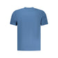 Blue Cotton Men T-Shirt