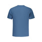 Blue Cotton Men T-Shirt