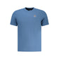 Blue Cotton Men's T-Shirt
