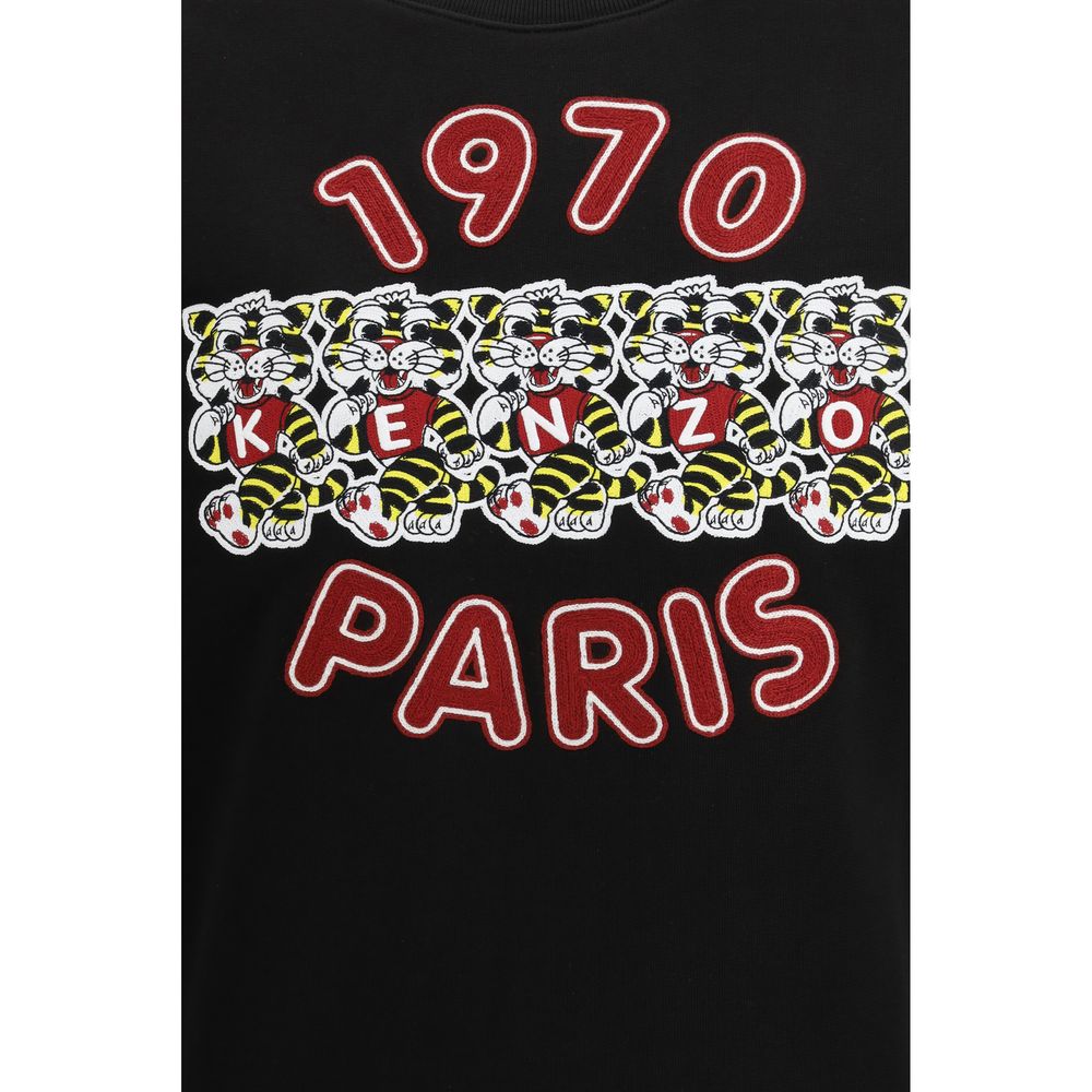 Black Cotton Sweatshirt